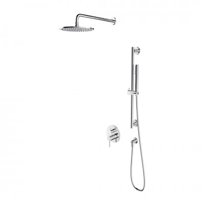 Omnires Y zestaw prysznicowy podtynkowy z deszczownicą 25 cm chrom SYSY47CR