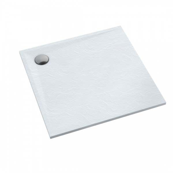 Schedpol Libra White Stone brodzik kwadratowy 80x80 cm 3SP.L1K-8080/B/ST