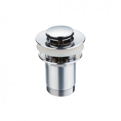 Aquagrif Eco 6C korek klik klak do umywalki okrągły z przelewem chrom 40C010125