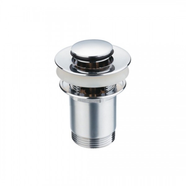 Aquagrif Eco 6C korek klik klak do umywalki okrągły z przelewem chrom 40C010125