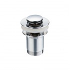 Aquagrif Eco 6C korek klik klak do umywalki okrągły z przelewem chrom 40C010125