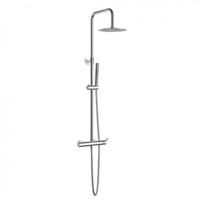 Aquagrif Urban zestaw natryskowy ścienny z deszczownicą 20 cm chrom 21URR20URD02
