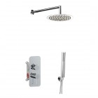 Aquagrif Urban zestaw prysznicowy podtynkowy deszczownica 25 cm chrom 19URBER23202
