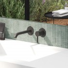 Aquagrif Urban bateria umywalkowa podtynkowa wylewka 20,3 cm czarny mat 01URB160NG
