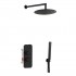 Aquagrif Urban zestaw prysznicowy podtynkowy deszczownica 25 cm czarny mat 19URBER23205