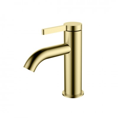 Aquagrif Urban Flow bateria umywalkowa stojąca złoty szczotkowany 01URF100OC