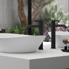 Aquagrif Urban bateria umywalkowa wysoka stojąca czarny mat 01URF120NG