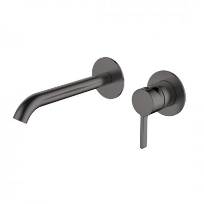 Aquagrif Urban Flow bateria umywalkowa podtynkowa wylewka 20,3 cm gun metal 01URF160GM