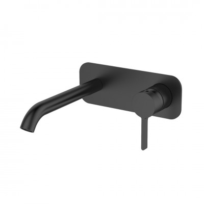 Aquagrif Urban bateria umywalkowa podtynkowa wylewka 20,3 cm czarny mat 01URF170NG