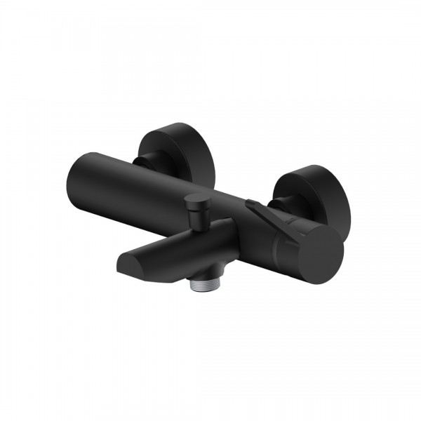Aquagrif Urban Flow bateria wannowa ścienna czarny mat 01URF400NG