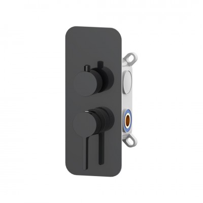 Aquagrif Urban Flow bateria wannowo-prysznicowa podtynkowa gun metal 01URF371GM