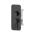 Aquagrif Urban Flow bateria wannowo-prysznicowa podtynkowa gun metal 01URF371GM