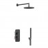Aquagrif Urban Flow zestaw prysznicowy podtynkowy deszczownica 25 cm gun metal 19URFER23612