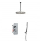 Aquagrif Urban Flow zestaw prysznicowy podtynkowy deszczownica 25 cm chrom 19URFER23702