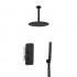 Aquagrif Urban Flow zestaw prysznicowy podtynkowy deszczownica 25 cm czarny mat 19URFER23705