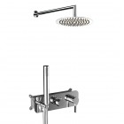 Aquagrif Urban Flow zestaw prysznicowy podtynkowy deszczownica 25 cm chrom 19URFER23402