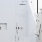 Aquagrif Urban Flow zestaw prysznicowy podtynkowy deszczownica 25 cm chrom 19URFER23402
