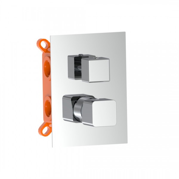 Aquagrif QB bateria wannowo-prysznicowa podtynkowa chrom 01QBE351CR