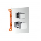 Aquagrif QB bateria wannowo-prysznicowa podtynkowa chrom 01QBE351CR