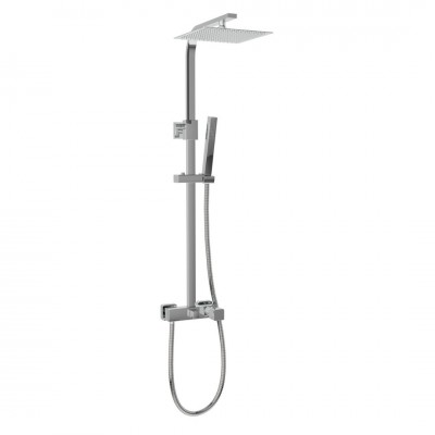 Aquagrif QB zestaw natryskowy ścienny deszczownica 20 cm chrom 21LUC20QBL02