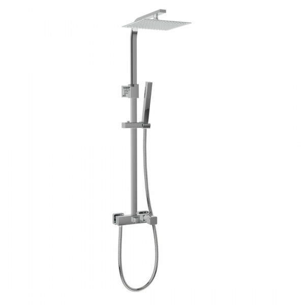 Aquagrif QB zestaw natryskowy ścienny deszczownica 20 cm chrom 21LUC20QBL02
