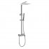 Aquagrif QB zestaw natryskowy ścienny deszczownica 20 cm chrom 21LUC20QBL02