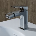 Aquagrif Delta bateria bidetowa stojąca chrom 01DEL200CR