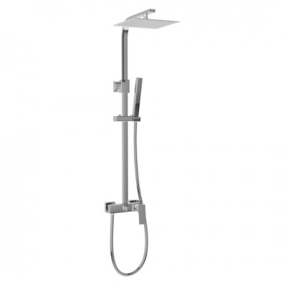 Aquagrif Delta zestaw natryskowy ścienny deszczownica 20 cm chrom 21LUC20DEL02