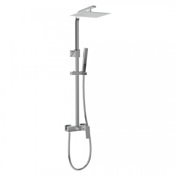 Aquagrif Delta zestaw natryskowy ścienny deszczownica 20 cm chrom 21LUC20DEL02