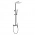 Aquagrif Delta zestaw natryskowy ścienny deszczownica 20 cm chrom 21LUC20DEL02