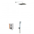 Aquagrif Delta zestaw prysznicowy podtynkowy deszczownica 25 cm chrom 19DELEC20502