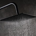 Aquagrif Atlas C deszczownica kwadratowa 25x25 cm czarny mat 11ATL0525C25