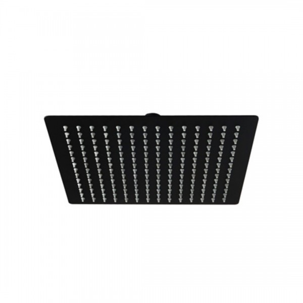 Aquagrif Atlas C deszczownica kwadratowa 25x25 cm czarny mat 11ATL0525C25