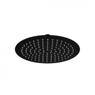 Aquagrif Atlas R deszczownica okrągła 25 cm czarny mat 11ATL0525R25