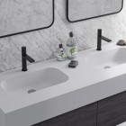 Aquagrif Tube bateria umywalkowa stojąca czarny mat 01TUB100NG