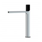 Aquagrif Tube bateria umywalkowa wysoka stojąca chrom/czarny mat 01TUB120NC