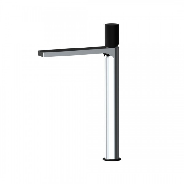 Aquagrif Tube bateria umywalkowa wysoka stojąca chrom/czarny mat 01TUB130NC