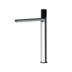 Aquagrif Tube bateria umywalkowa wysoka stojąca chrom/czarny mat 01TUB130NC