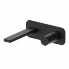 Aquagrif Tube bateria umywalkowa podtynkowa wylewka 20,3 cm czarny mat 01TUR170NG