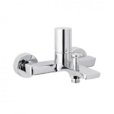 Aquagrif Tube bateria wannowa ścienna chrom 01TUB400CR