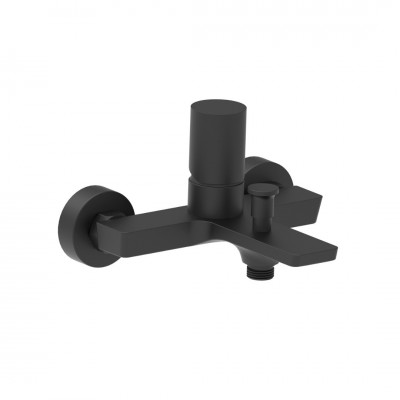 Aquagrif Tube bateria wannowa ścienna czarny mat 01TUB400NG