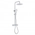 Aquagrif Tube zestaw natryskowy ścienny deszczownica 25 cm chrom 21NIR25TUA02