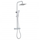 Aquagrif Tube zestaw natryskowy ścienny deszczownica 25 cm chrom 21NIC25TUA02