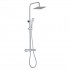 Aquagrif Tube zestaw natryskowy ścienny deszczownica 25 cm chrom 21NIC25TUA02