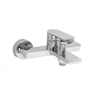 Aquagrif Alpha bateria wannowa ścienna chrom 01ALP400CR