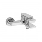 Aquagrif Alpha bateria wannowa ścienna chrom 01ALP400CR