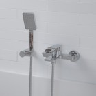 Aquagrif Alpha bateria wannowa ścienna chrom 01ALP400CR