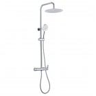 Aquagrif Beta zestaw natryskowy ścienny deszczownica 25 cm chrom 21NIR25BEA02