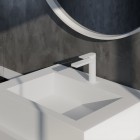 Aquagrif Alpha bateria umywalkowa stojąca biała 01ALP100BL