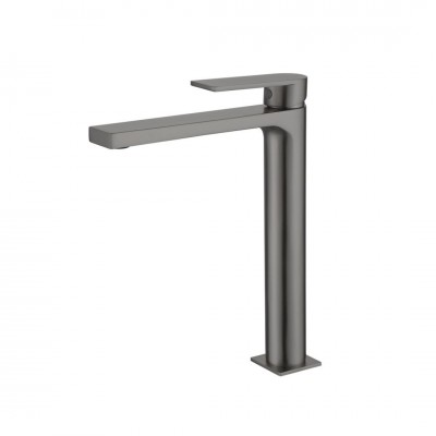 Aquagrif Alpha bateria umywalkowa wysoka stojąca gun metal 01ALP120GM